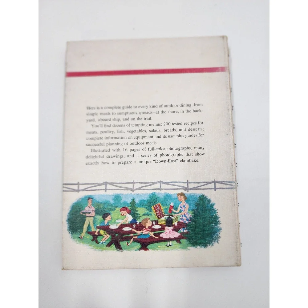 Vintage 1961 Betty Crocker Outdoor Cook Book First Edition Spiral Hardcover